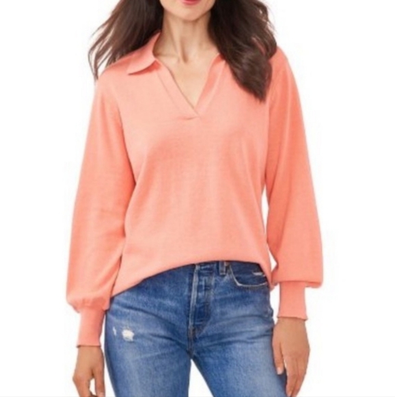 NWT Vince Camuto women's pullover collared sweater, size extra small XS - Picture 1 of 7